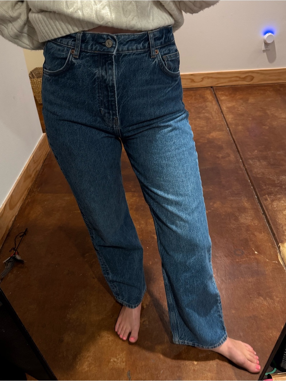 Reformation Abby High Rise Straight Jeans